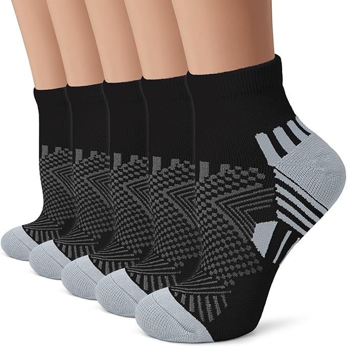 Iseasoo Copper Compression Socks for Men & Women – Plantar Fasciitis Relief, Ankle Support & Circulation – Running & Recovery