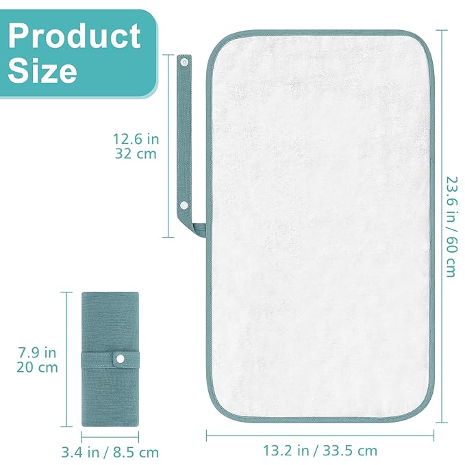 Accmor Portable Diaper Changing Pad, Waterproof Foldable Baby Changing Mat for Travel, Baby Essentials Shower Registry Gifts