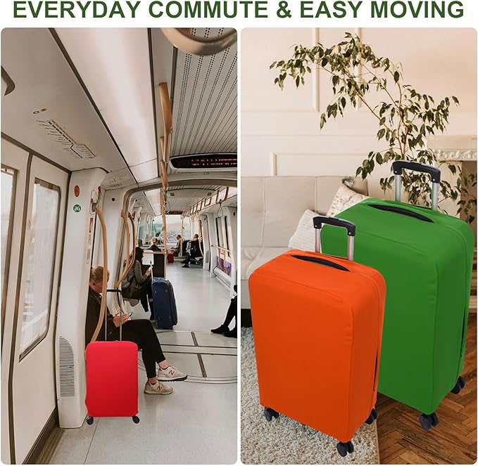 PATIKIL Luggage Cover, Suitcases Covers Elastic Carry on Cover Protector Washable Scratch-Resistant Fits 26-27 Inch Luggage for Travel Business Trips, Gray