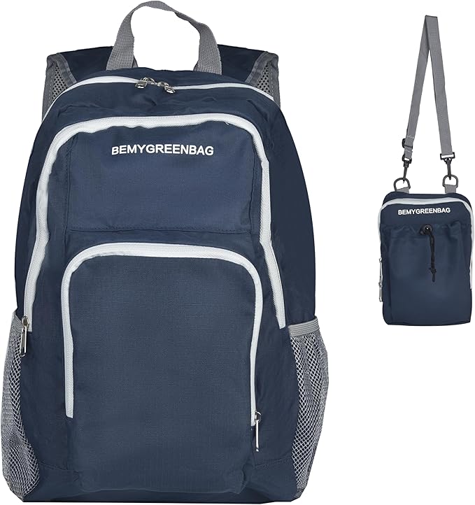 35L Foldable Waterproof Backpack For Outdoor Sports Travel Inside Wet Clothes Compartment Packable For Multiple