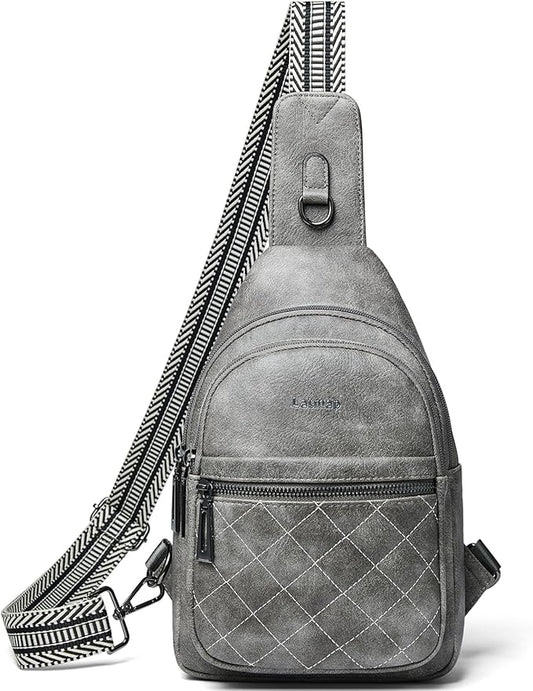 Sling Bag For Women Fanny Pack Crossbody Travel Shoulder Belt Bags Tote Backpack Purse Faux Leather
