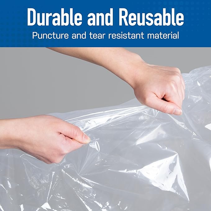10 Pack Jumbo Vacuum Storage Bags for Comforters, Blankets & Clothes – Jumbo Vacuum Sealed Compression Bags with Hand Pump – Space Saver Storage Bags for Bedding, Moving, Travel & Organization