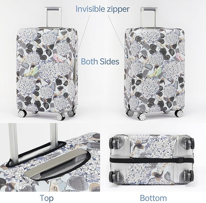 TRAVELKIN more than travel Luggage Covers For Suitcase Tsa Approved,Suitcase Cover Protector Fit 18-32 Inch Luggage