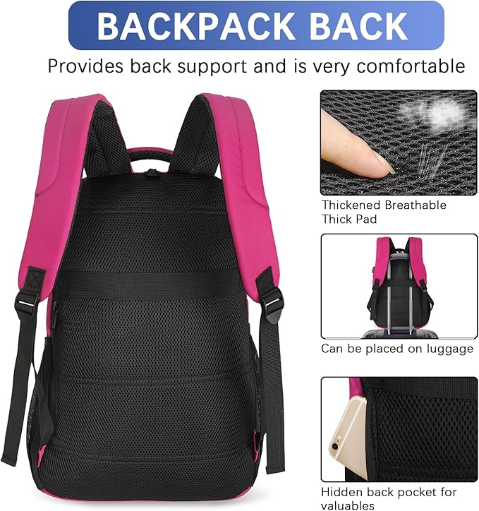 LARIPOP Extra Large Backpack,17.3 Inch Business Laptop backpack for Men Women with USB Charging Port,Water-Resistant Laptopack Weekender Daypack for Work College Computer