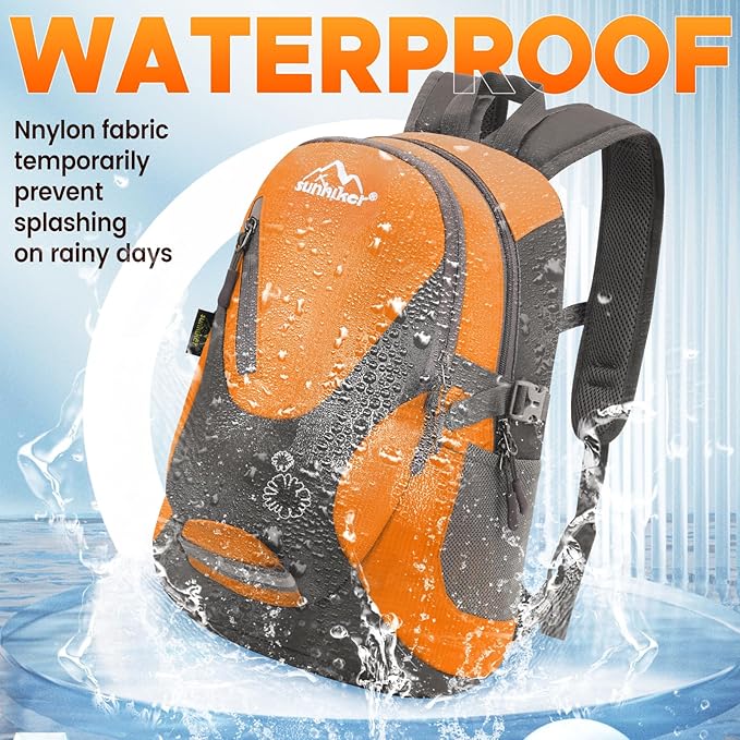 sunhiker Small Cycling Hiking Backpack Water Resistant Travel Backpack Lightweight Daypack M0714 （20-25L）