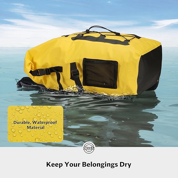 STOVER 5/10/25/30/40/55L Waterproof Backpack- Floating Dry Bag for Kayaking, Travel, Beach, Hiking, & Camping, Men/Women