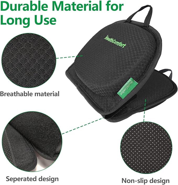 Small Travel Seat Cushion,Gel Memory Foam Seat Cushion,Supportive Butt Pillow,Portable and Foldable for Long Sitting Hours on Stadium Airplane Car Seat