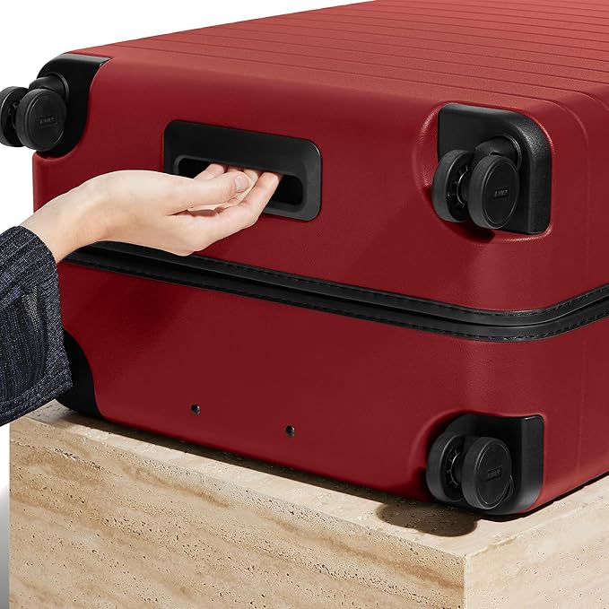 Away Large Checked Luggage, 29 Inch Hardside Suitcase with Spinner Wheels, Lightweight & Durable, TSA Lock, Tango Red