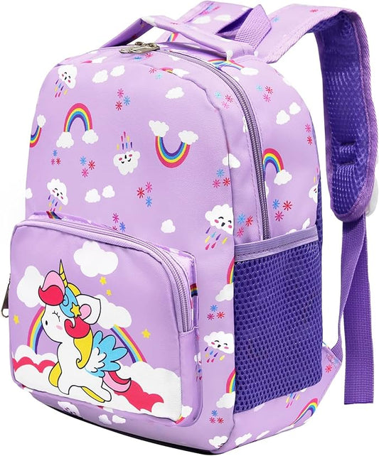 POWOFUN13 inch Kids Toddler Preschool Travel Backpack Cute Cartoon Backpack For Girls Boys Baby