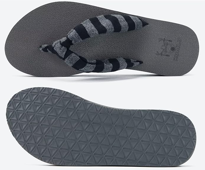 KuaiLu Flip Flops for Women with Arch Support Yoga Mat Comfortable Summer Beach Walking Thong Cushion Sandals Slip On Indoor Outdoor