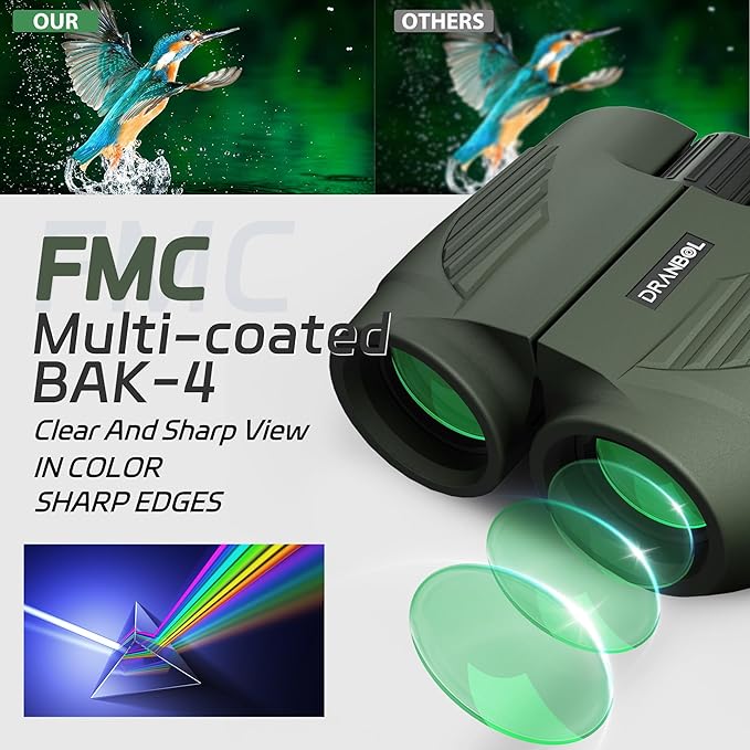 20X25 Small Binoculars for Adults and Kids, Large Eyepiece Binoculars for Bird Watching Easy Focus, Pocket High Powered Opera Glasses for Concert, Cruise Ship, Travel Must Have