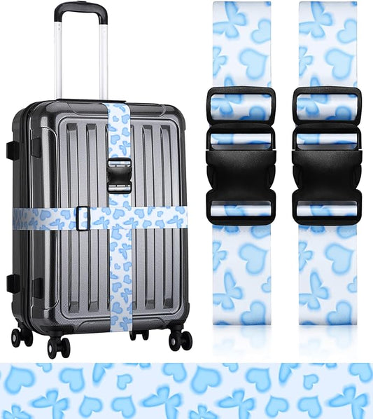 Luggage Straps for Suitcases Travel Belt Luggage Band Heavy Duty Traveling Luggage Identifier Cute Women Girls Unique Accesory,