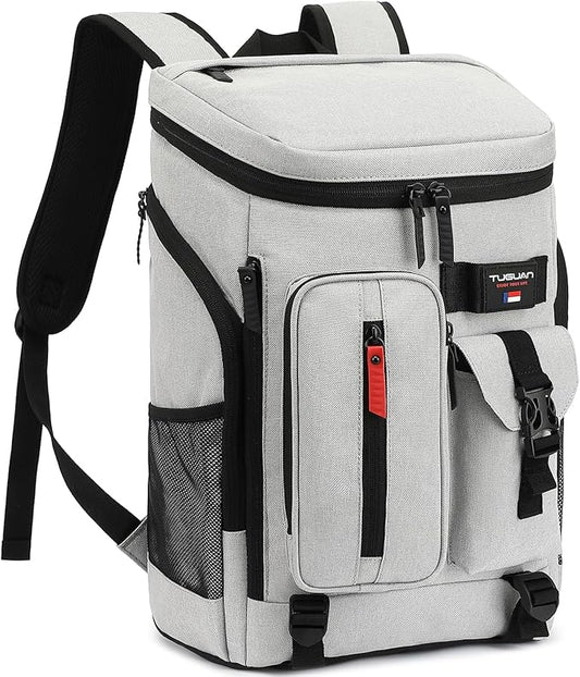 TUGUAN Cooler Backpack 36 Cans Insulated Leak Proof Lightweight Lunch Backpack for Men Work Portable Travel Thermal Bag Compartment Camping Hiking Beach Pincnic Cooler for Women