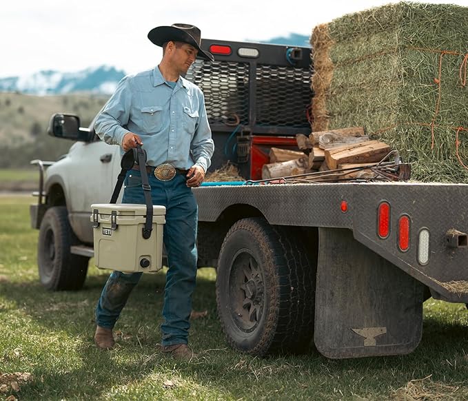 YETI Roadie 15 Hard Cooler with DoubleDuty Shoulder Strap