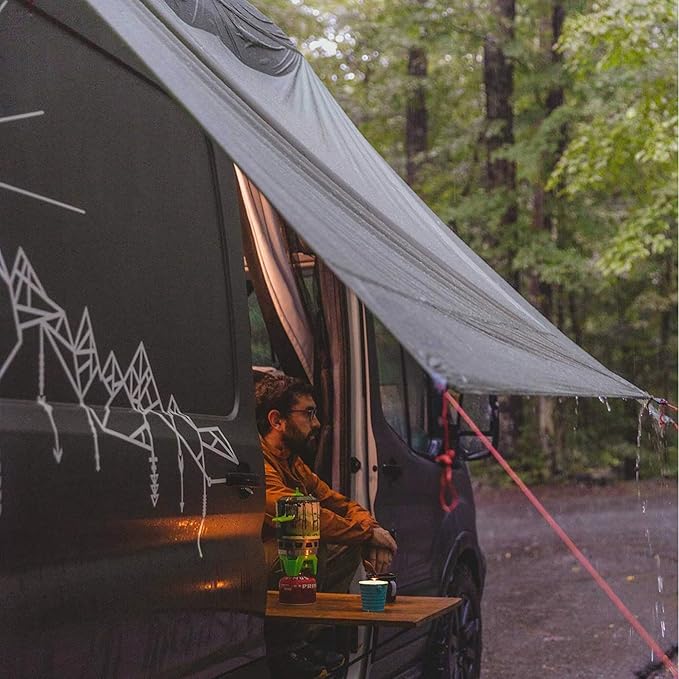 Grand Trunk Moab Multi-Use Tarp Shelter - Waterproof Nylon Hammock & Camping Tarp, Includes Cord & Stakes