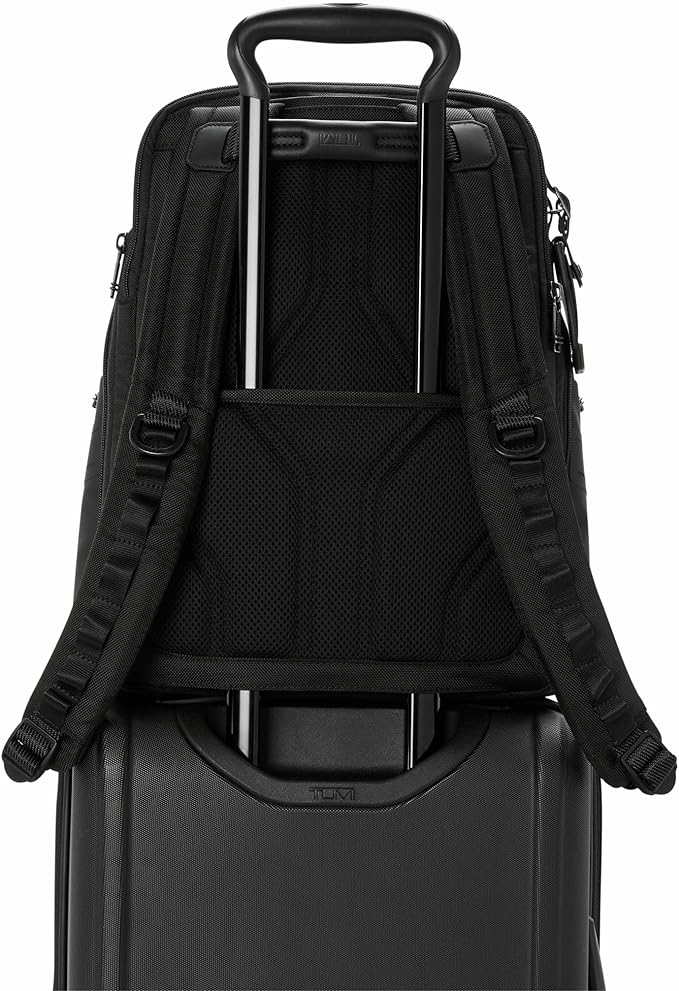 TUMI - Alpha Bravo Navigation Backpack - Everyday Travel Backpack - Fits Up to 15" Laptop - 16.0" X 14.0" X 7.3" - Red/Lime Chameleon