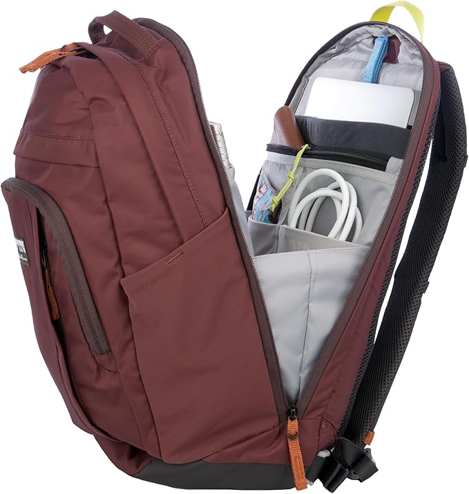 Eddie Bauer 30L Venture Backpack, Hydration and Laptop Compatible Daypack, Redwood