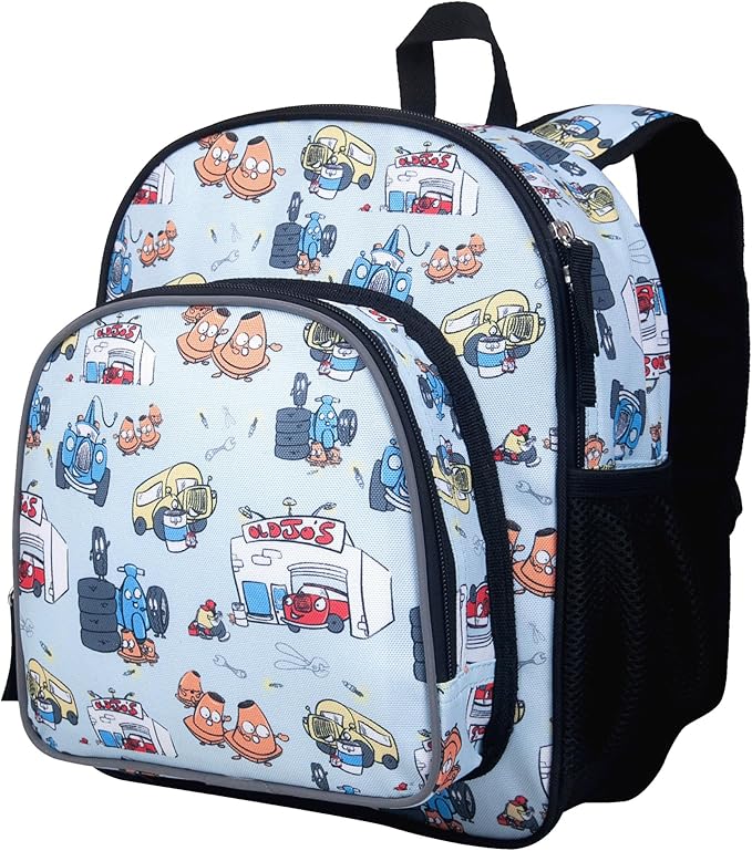 Wildkin JumpOff Jo 12-inch Kids Backpack – Lightweight, Durable Toddler Bag - Jo's Garage