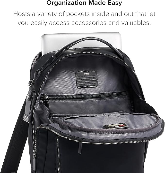 TUMI Harrison Warren Backpack - 15-Inch Laptop Backpack - Stylish Women's & Men's Backpack for Travel & Business - Black