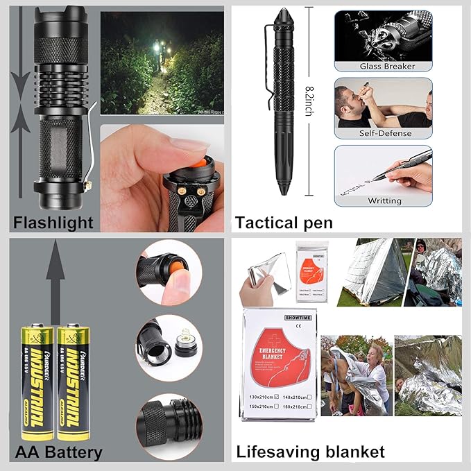 Gifts for Men Dad Him Birthday Christmas Fathers Day, Cool Gadget/Survival Gear and Equipment, Unique Camping Hunting Hiking Outdoor Gear, Gift Idea for Valentines Day Boyfriend Boys Stocking Stuffer