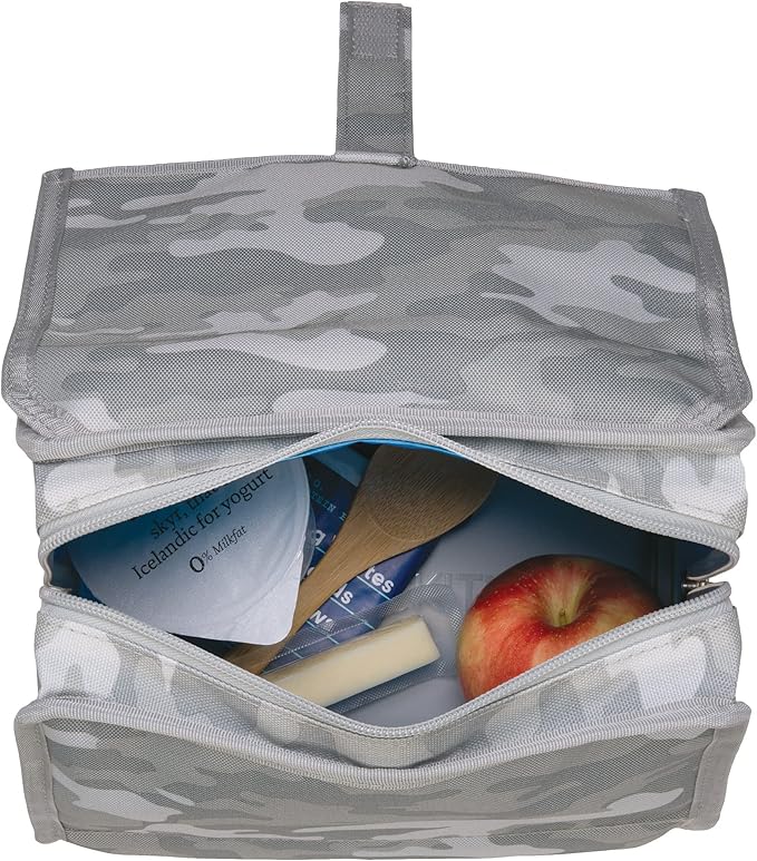 Freezable Lunch Bag, Tonal Camo Gray