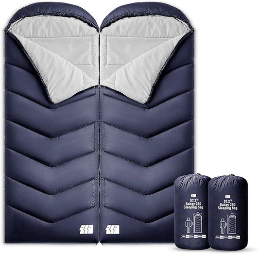 Sleeping Bags for Adults Cold Weather,Portable, Waterproof,Lightweight Camping Sleeping Bag for Tall Girls Boys with Compression Sack for Warm Camping, Hiking, Outdoor & Indoor