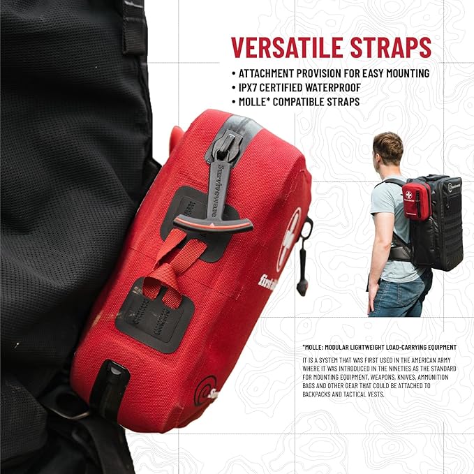 Surviveware 98-Piece Waterproof Premium First Aid & Survival Kit - Comprehensive Emergency Preparedness Gear for Camping, Hiking, Backpacking, and Outdoor Adventures