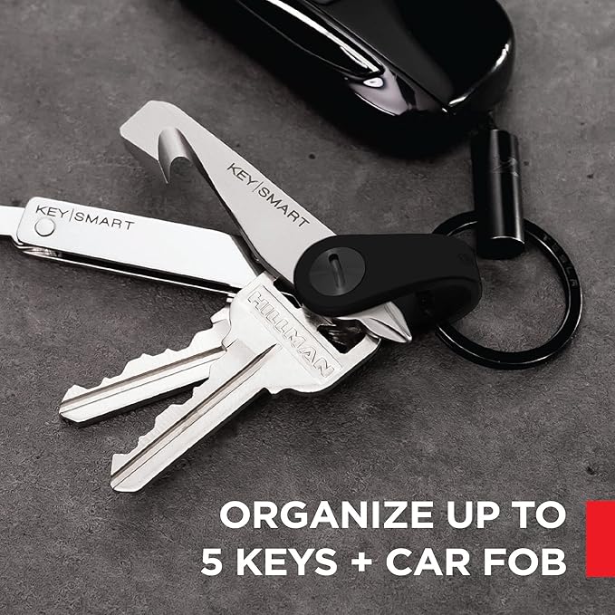 KeySmart Keychain Key Holder - Compact Key Organizer for Key Chain, EDC Key Chains, Key Ring Keychains