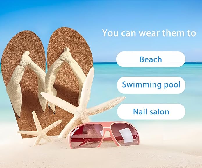 KuaiLu Flip Flops for Women with Arch Support Yoga Mat Comfortable Summer Beach Walking Thong Cushion Sandals Slip On Indoor Outdoor