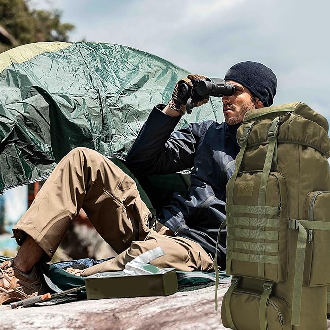 Hiking Backpack for Men 70L/100L Camping Backpack Military Rucksack Molle 3 Days Assault Pack for Climbing