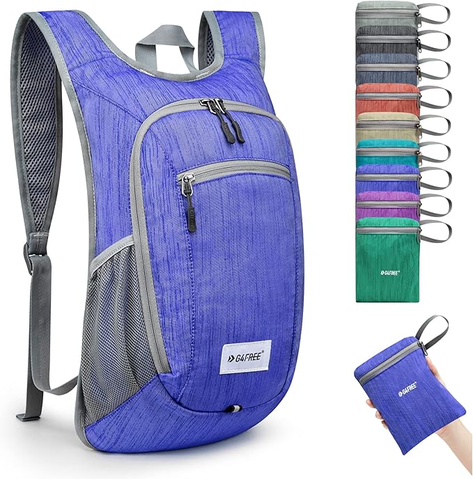 G4Free 10L/15L Hiking Backpack Lightweight Packable Hiking Daypack Small Travel Outdoor Foldable Shoulder Bag