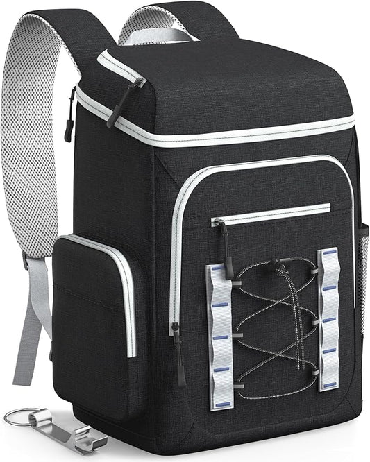 HOTOR Backpack Cooler Bag - 30/45 cans Large Backpack Coolers Insulated Leak Proof with Multiple Pockets, Small Cooler as Beach Cooler for Travel, Hiking, Camping