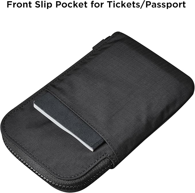 ALPAKA Zip Travel Wallet - Store Your Travel Accessories Efficiently - 3 Internal Pockets For Your Passport and More - 2 Card Slots - Made From Recycled and RFID-Protective Material