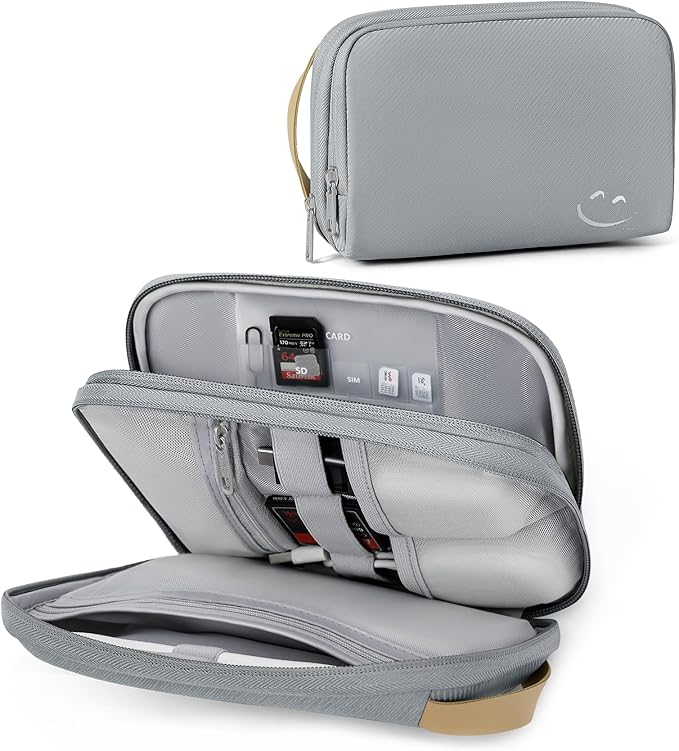 Travelkin Travel Cord Organizer, Electronic Organizer Travel Case, Cable Organizer Bag For Cords,Chargers Phone, Sd Card,Usbs