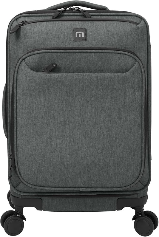 TravisMathew Quad Carry-On Spinner TMB400, Graphite Heather