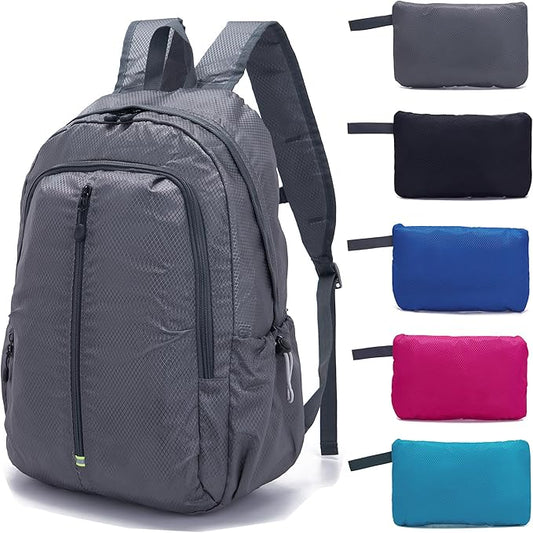 YZAOLL 25L Lightweight Packable Hiking Backpack Waterproof Hiking Daypack for Women Men Gym Backpack Travel Camping Vacation,DarkGray