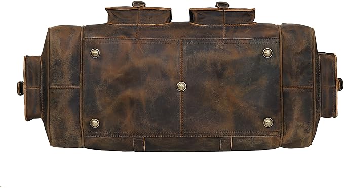 Large duffel bags for men holdall leather travel bag overnight gym sports weekend bag