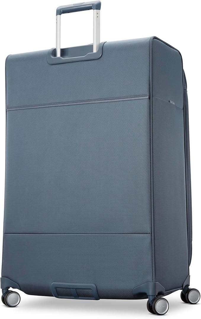 Samsonite UpLIFT Lightweight Large Checked Softside Luggage with Spinner Wheels - Expandable - Airline-Approved, Polyester Soft Suitcase for Ultra Light Travel - Elemental Blue