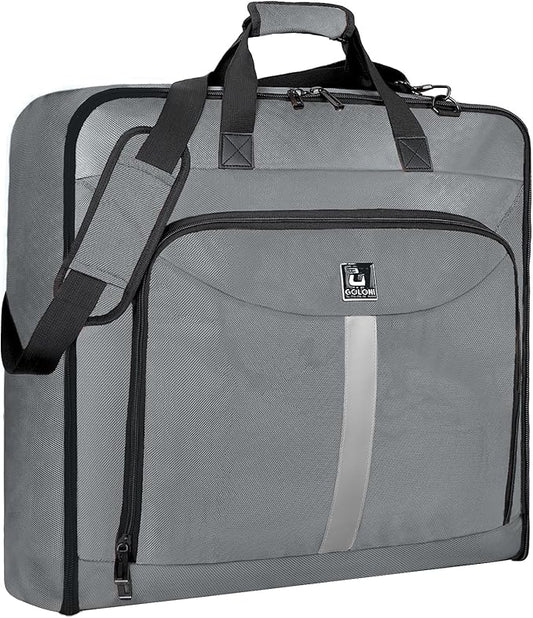 Garment Bags for travel,Hanging clothes Bag for Men Women,Suit Bags with Shoulder Strap,Wedding dress/shirt carry on luggage with fence hook,Wrinkle Free foldable duffle bag,Waterproof luux travel bag