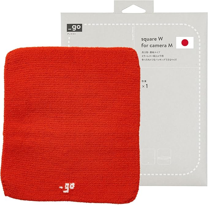 Camera Cover, Square W, Made in Japan, M size, Orange