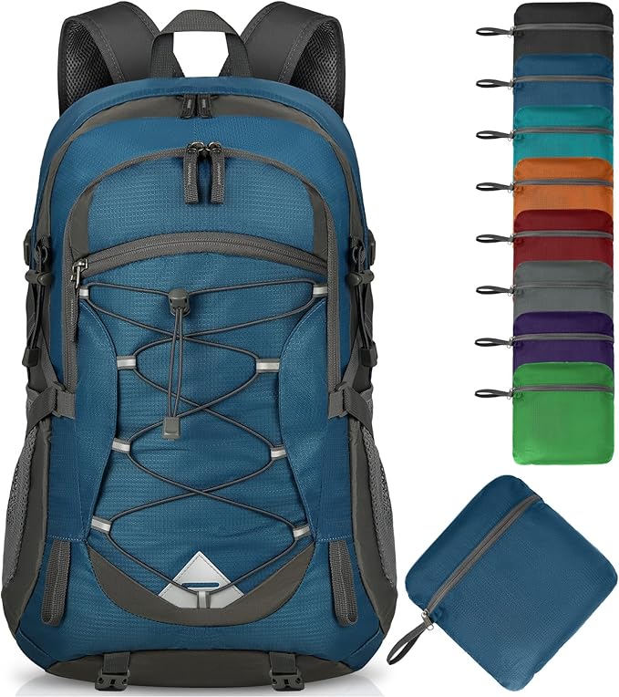 IGOLUMON Hiking Backpack 40L Packable Lightweight Camping Backpack Men Women Waterproof Hiking Daypack Outdoor Travel Daypack