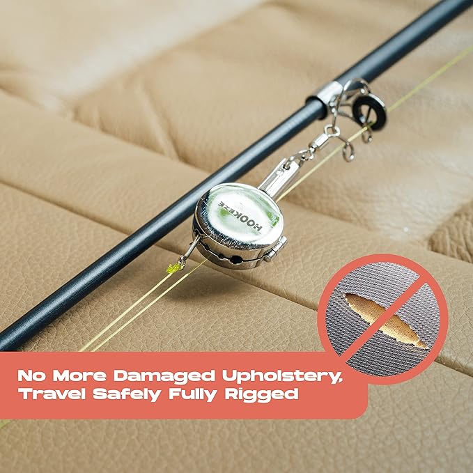 HOOK-EZE Fishing Knot Tying Tool | Protect from Fish Hooks | Tie Fishing Knots Easily | Cool Gadgets for Fishermen | Ice Fly Fishing | Fishing Accessories for Beginner Anglers | Nail Knot Tool