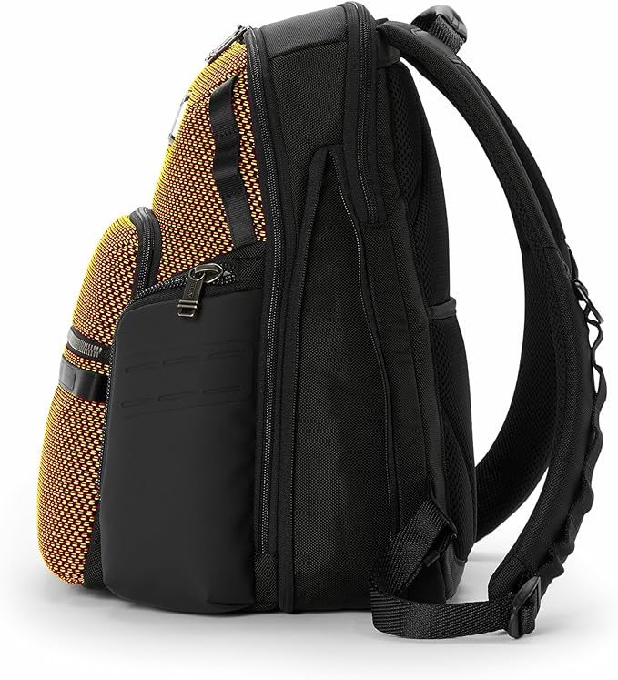 TUMI - Alpha Bravo Navigation Backpack - Everyday Travel Backpack - Fits Up to 15" Laptop - 16.0" X 14.0" X 7.3" - Red/Lime Chameleon