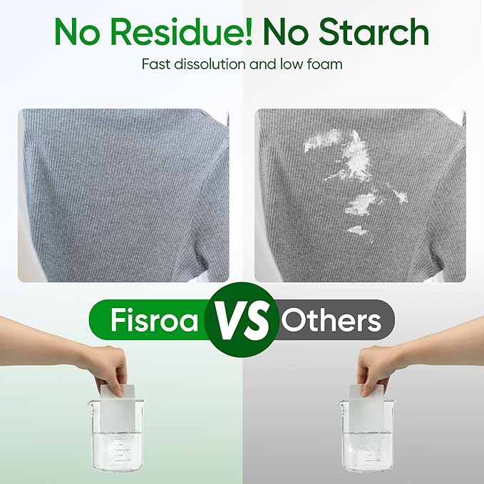Travel Laundry Detergent Sheets Fisroa 300 Loads Eco-friendly Washing Detergent Sheets Plastic-Free Washer Sheets, Fresh Linen Scent Liquidless Laundry Sheets Strips for Camping Dorm