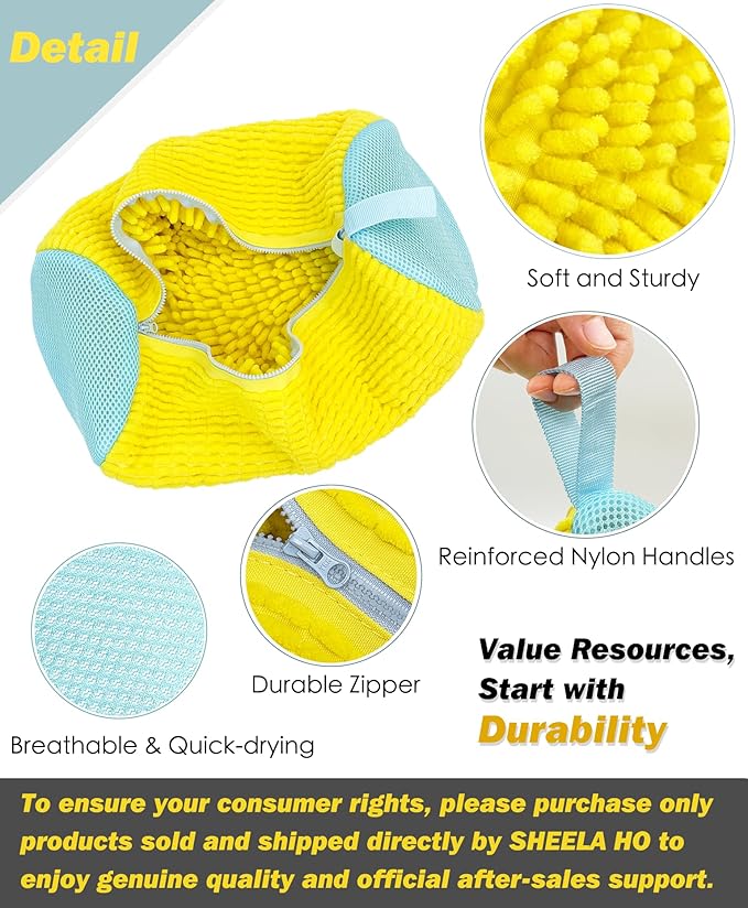 Shoe Washing Machine Bag,Laundry Shoe Bag for Washer and Dryer,Reusable Shoe Cleaning Bag for Sneakers,Tennis Shoes,With Self-locking Zipper, Microfiber Inside,Include Shoes Storage Bag
