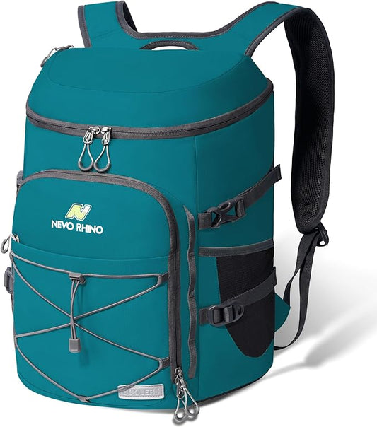 N NEVO RHINO Backpack Coolers Insulated Leak Proof 36/54 Cans,Portable Lightweight Waterproof Insulated Cooler Backpack for Men & Women Ideal for Camping,Travel,Beach,Picnics,Lunch & Day Trips