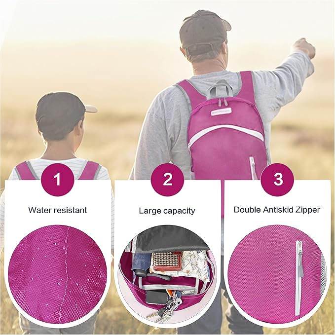 35L Foldable Waterproof Backpack For Outdoor Sports Travel Inside Wet Clothes Compartment Packable For Multiple