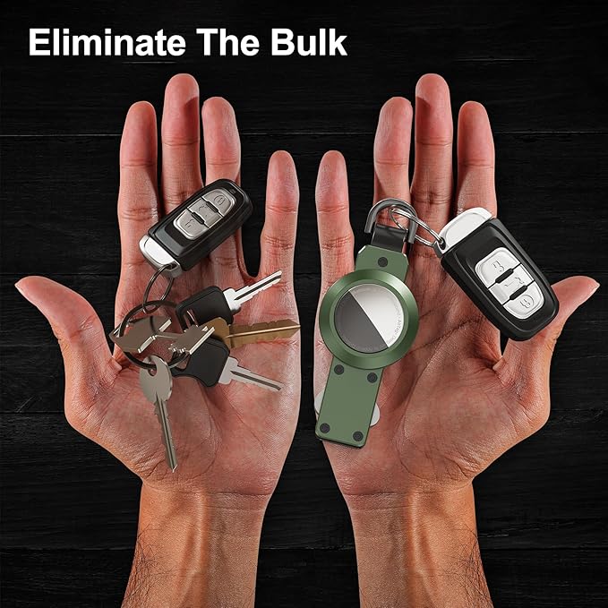 Key Organizer for Men/Women Compact Key Holder Minimalist Key Case Metal Key Chain Key Holder for Keychain Secures 2-6 Keys