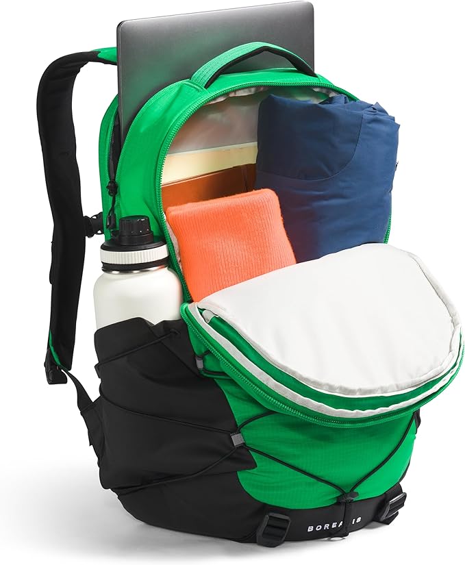 The North Face Borealis Commuter Laptop Backpack, Optic Emerald/TNF Black, One Size