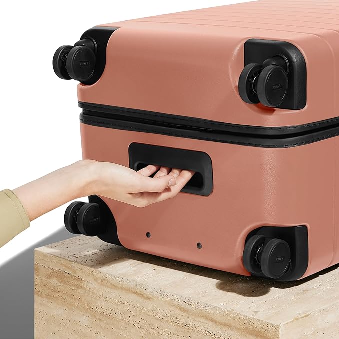 Away Large Trunk Luggage, 31 Inch Hardside Suitcase with Spinner Wheels, Lightweight & Durable, TSA Lock, Ideal for Long Trips, Clay Pink